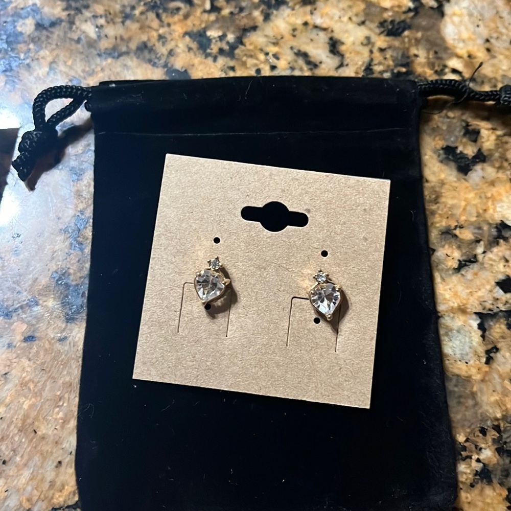 Swarovski heart earrings